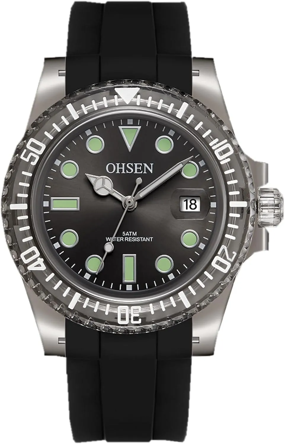 Men's/Women's Watch Simple Silicone Simulated Quartz Watch Outdoor Sports Waterproof Watch Glow Date Neutral Watch White Black