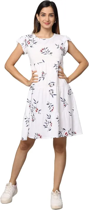Mini Dress Soft Cotton - Simple Elegant & Professional - for All Occasions - Women & Teens