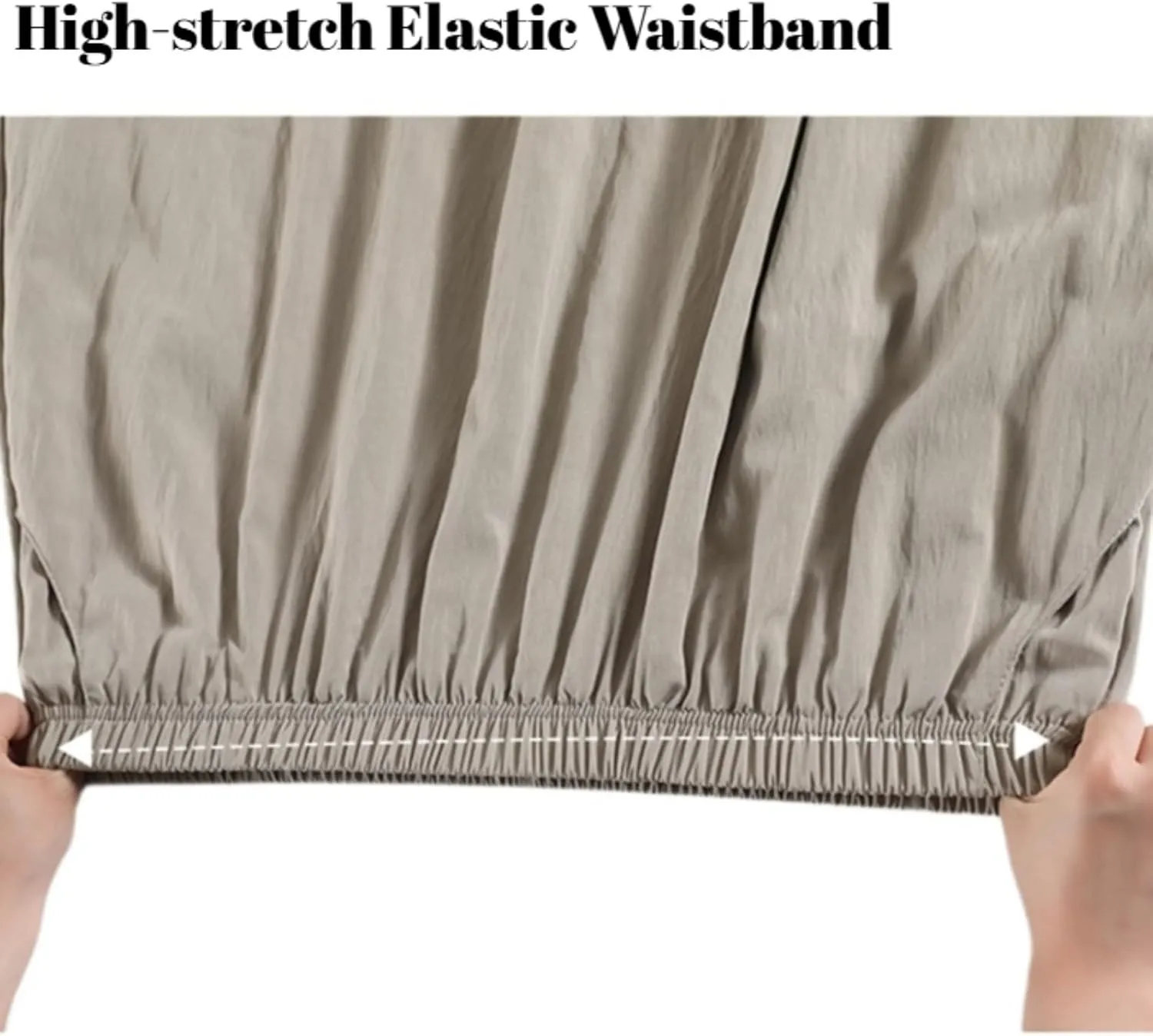 Monkay Cotton Linen Maxi Skirt for Women High Waist Elastic A-Line Flowy with Pockets Lightweight Basic Fashion Chic Beach