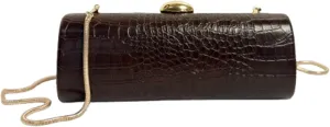Niction Trendy PU Leather Evening Clutch Purses Women Shoulder Crossbody Handbag Underarm Crocodile Wallet Parties Wedding