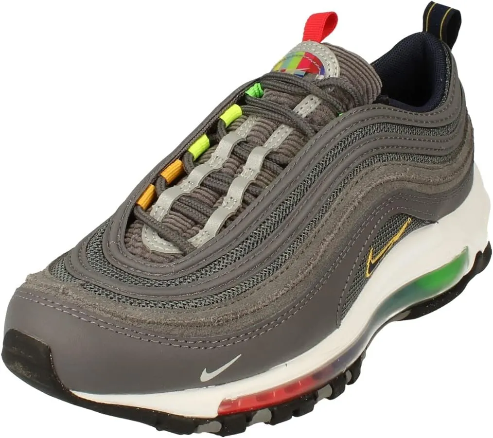 Nike Air Max 97 EOI GS Running Trainers DD2002 Sneakers Shoes (UK 6 US 6.5Y EU 39, Light Graphite Obsidian Black 001)