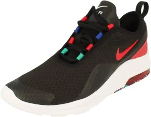 Nike Air Max Motion 2 MC GS Running Trainers CD7420 Sneakers Shoes (UK 6 US 6.5Y EU 39, Black University red 001)