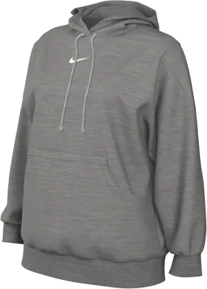 Nike Sportswear Phoenix Fleece Women's Oversized Pullover Hoodie (DQ5860-063, Dark Grey Heather/Sail) Size XX-Large