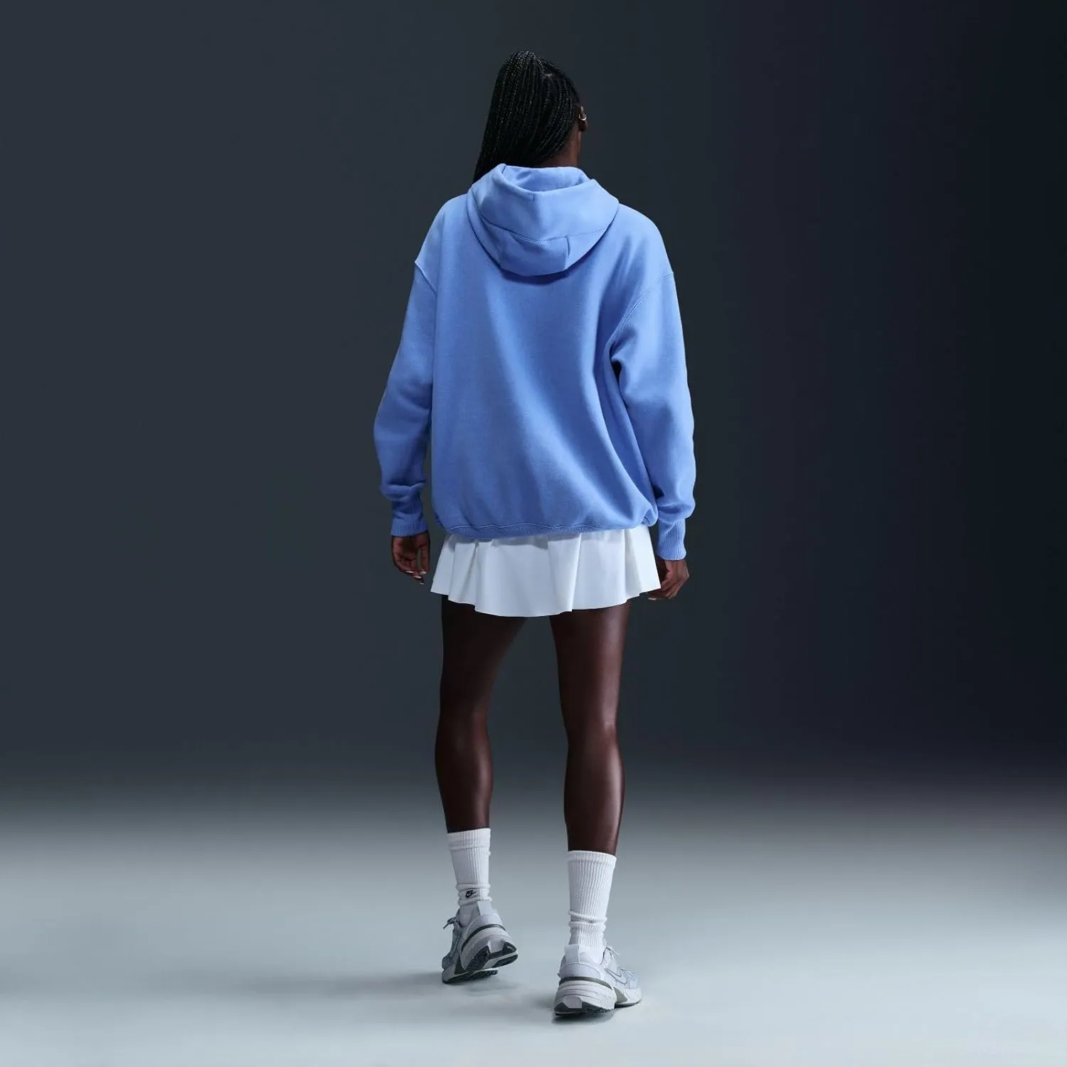 Nike Sportswear Phoenix Fleece Women's Oversized Pullover Hoodie (DQ5860-494, Royal Pulse/Sail)