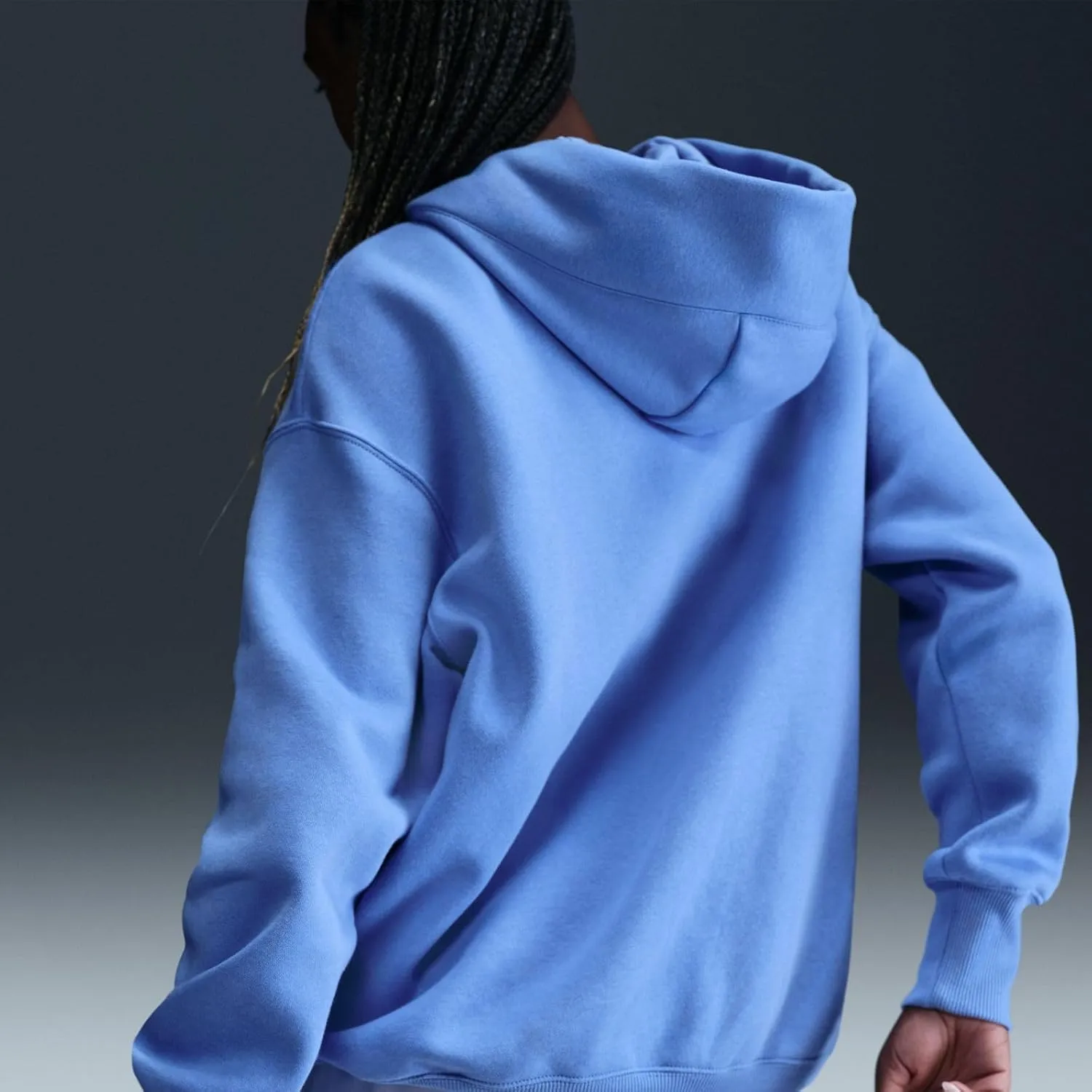 Nike Sportswear Phoenix Fleece Women's Oversized Pullover Hoodie (DQ5860-494, Royal Pulse/Sail)