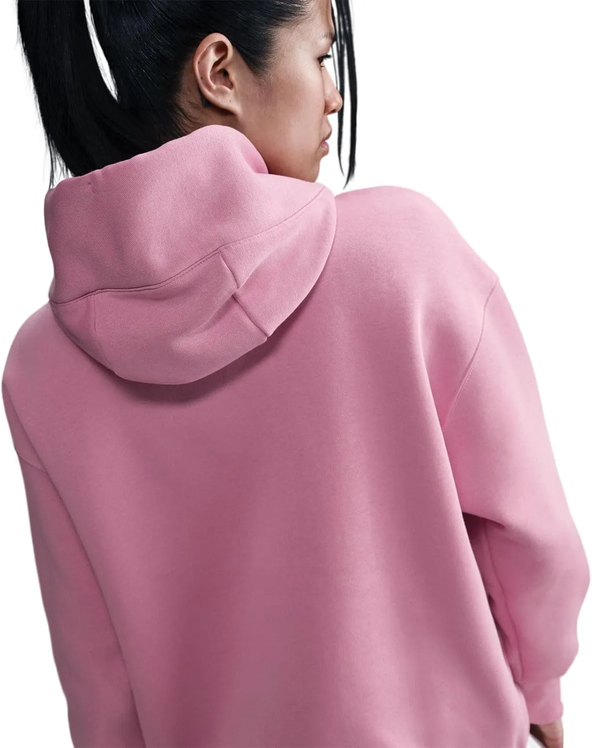 Nike Sportswear Phoenix Fleece Women's Oversized Pullover Hoodie (DQ5860-699, Elemental Pink/Sail)