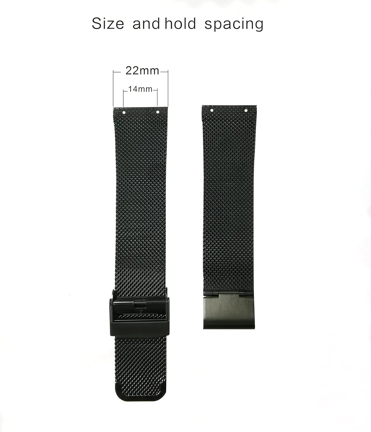 NZZXTO Replacement Watch Band for Skagen Unisex Watch with Screw slim strap 22mm-20mm (hole spacing 14MM)