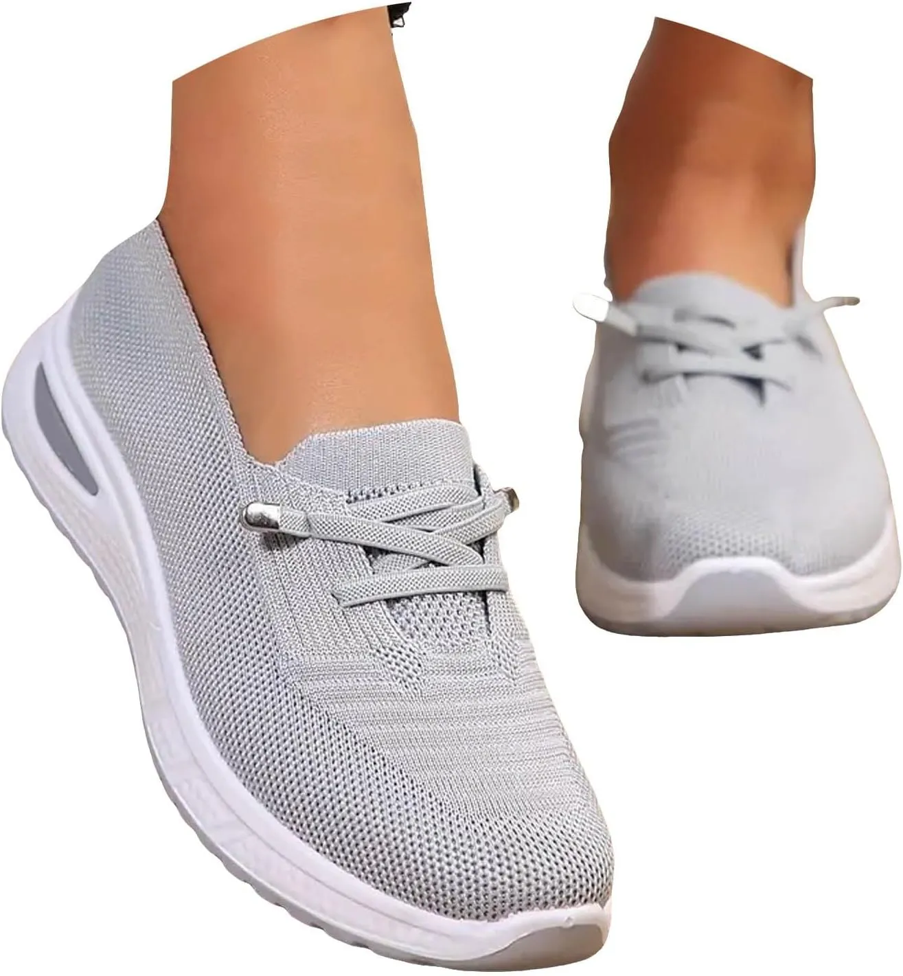 Orthopedic Shoes for Women with Arch Support Walking Shoes Breathable Non-Slip Sneakers Slip On Wide Width Shoes
