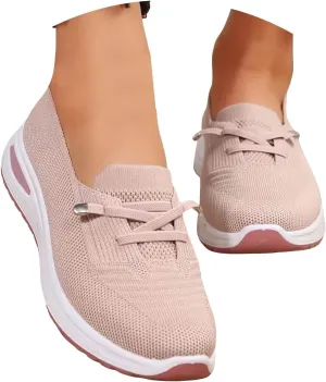Orthopedic Shoes for Women, Womens Slip On Walking Sneakers Comfortable Mesh Non-Slip Shoes Breathable Tennis Shoes