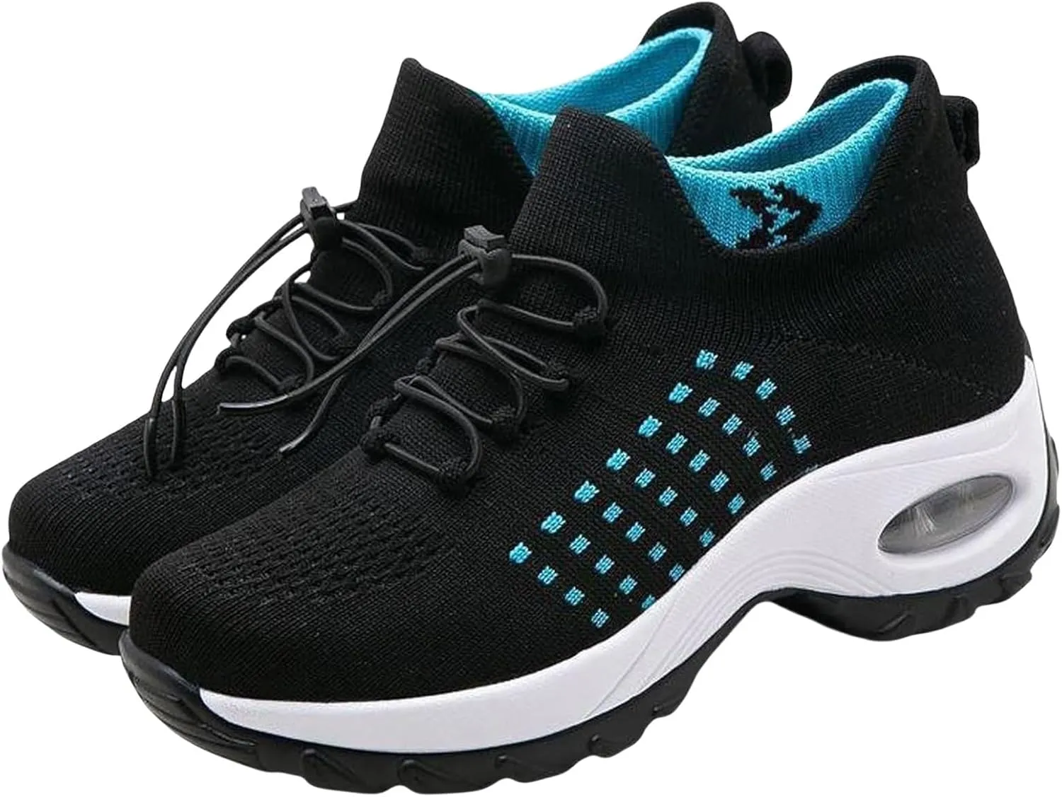 Orthopedic Sneakers Breathable Women Slip on Trainers Comfortable Shoes for Women Stretch Cushion Athletic Shoe Unisex Casual Thick Bottom Walking Shoe