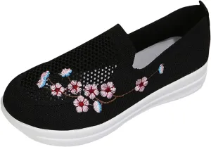 Orthopedic Sneakers for Women Slip On Walking Shoes with Arch Support Comfortable Casual Loafers Plantar Fasciitis Relief Foot Pain Diabetic Swollen Feet