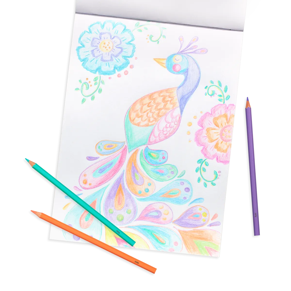 Pastel Hues Colored Pencils - Set of 12 by Ooly