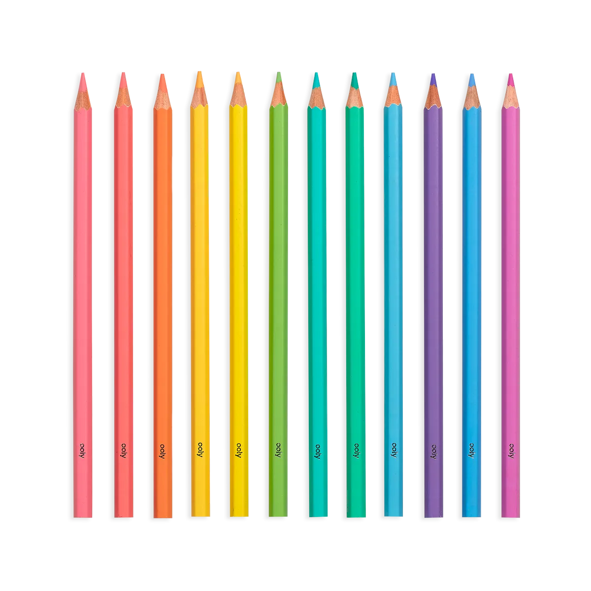 Pastel Hues Colored Pencils - Set of 12 by Ooly