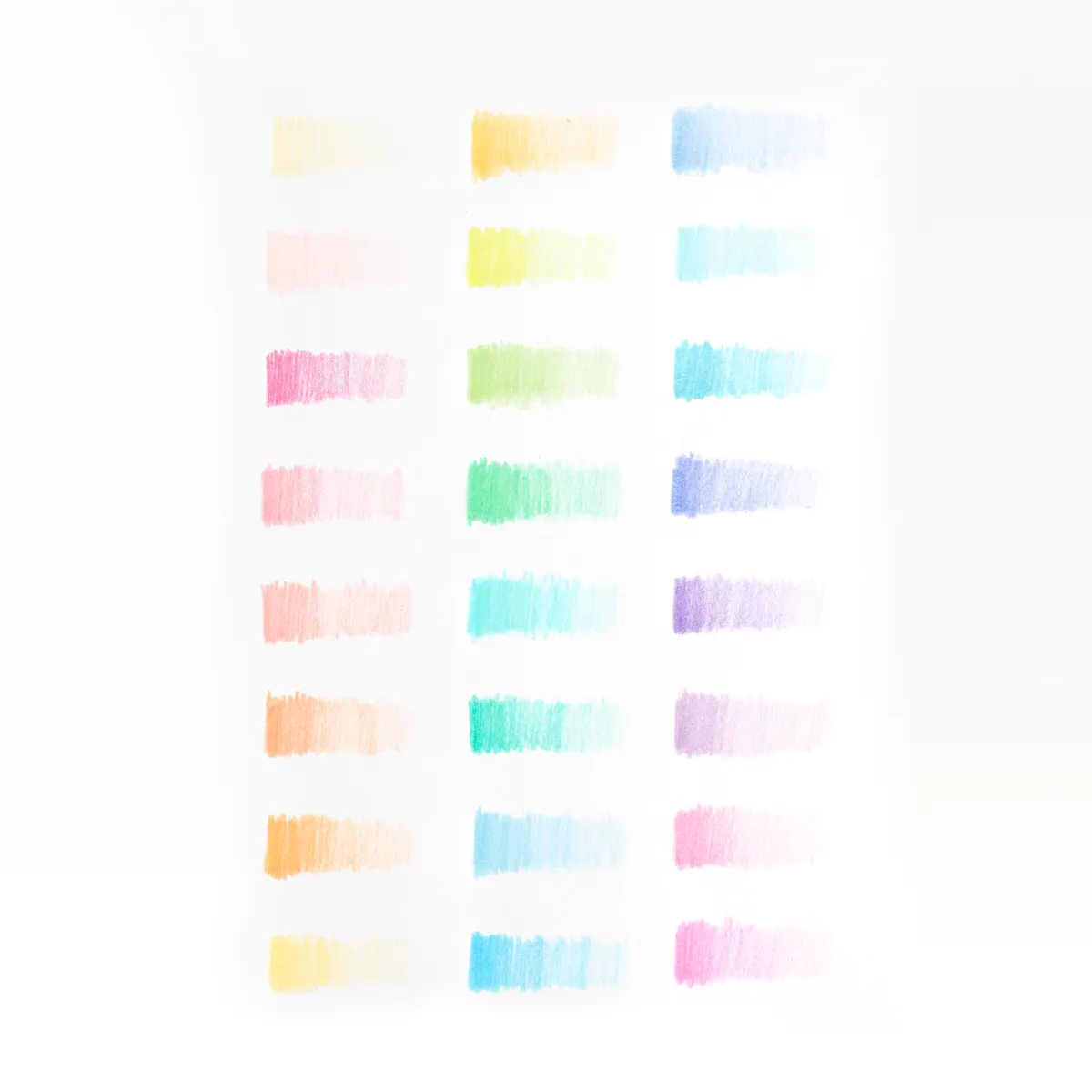 Pastel Hues Colored Pencils - Set of 24 by Ooly