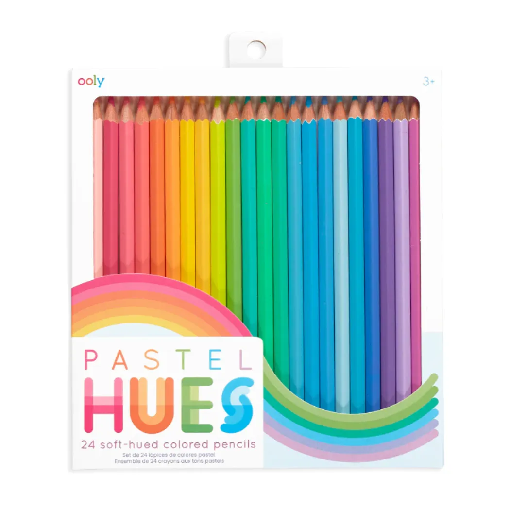 Pastel Hues Colored Pencils - Set of 24 by Ooly