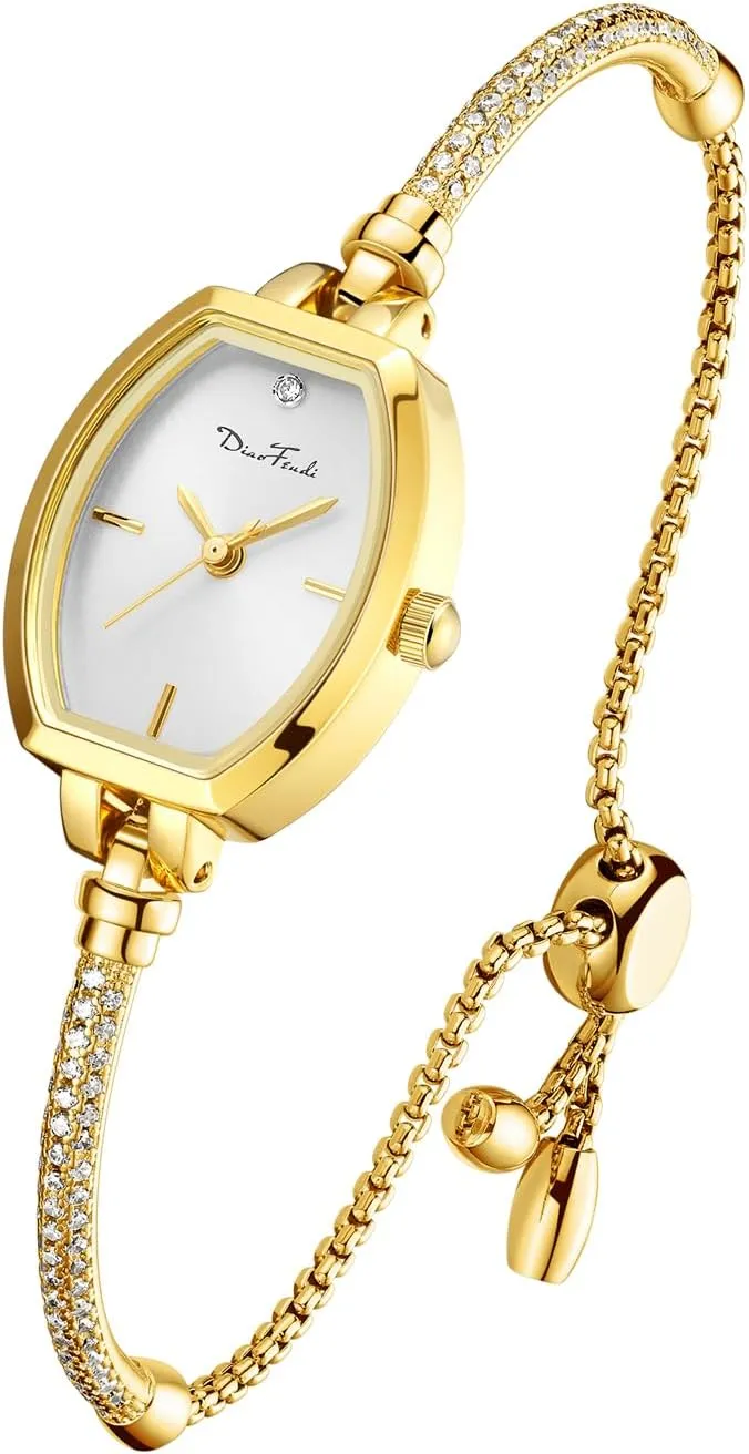 Petite Bracelet Watch for Women, Gifts for Girlfriend Diamond Dress Analog Watch Waterproof