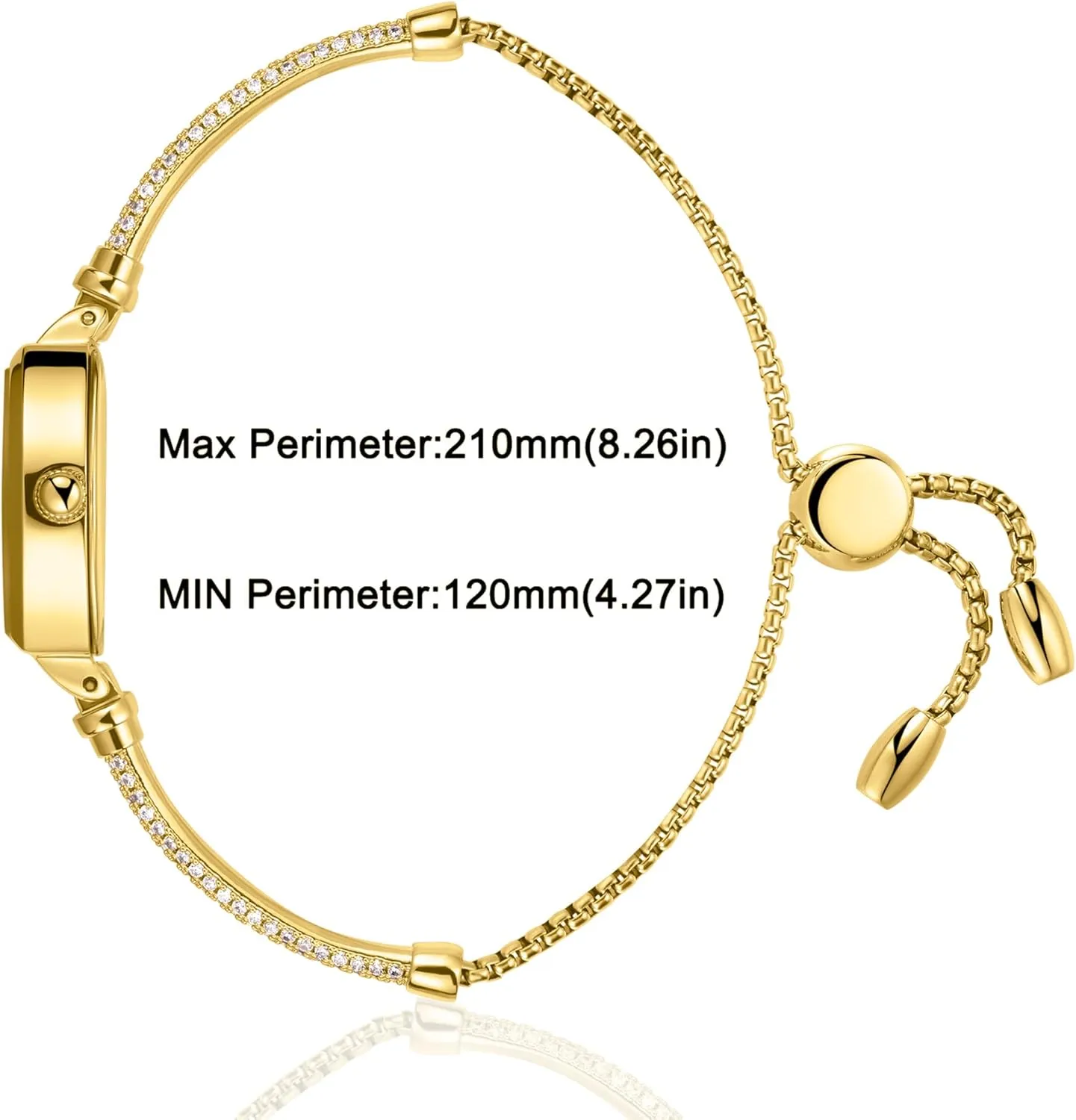 Petite Bracelet Watch for Women, Gifts for Girlfriend Diamond Dress Analog Watch Waterproof