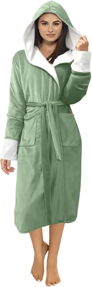 Plus Size Jacket Women Winter Coat Bathrobe Lengthened Shawl Bathrobe Home Clothes Long Sleeved Hoodies For Women