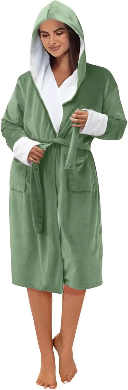 Plus Size Jacket Women Winter Coat Bathrobe Lengthened Shawl Bathrobe Home Clothes Long Sleeved Hoodies For Women