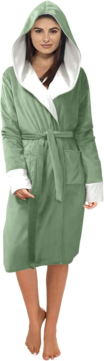 Plus Size Jacket Women Winter Coat Bathrobe Lengthened Shawl Bathrobe Home Clothes Long Sleeved Hoodies For Women