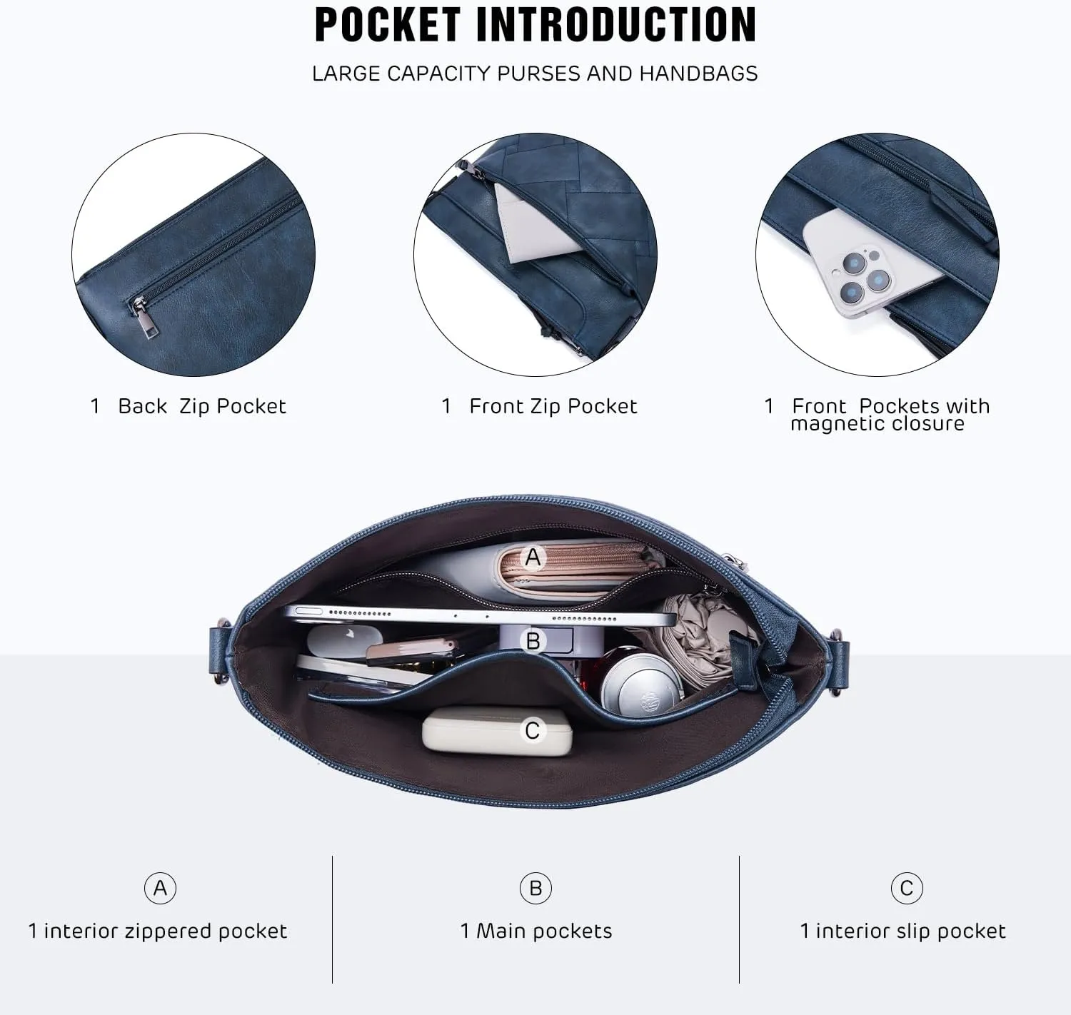 POIUGOYA Quilted Crossbody Bags for Women Trendy,Vegan Leather Medium Shoulder Handbags Travel Purse with RFID Card Slots