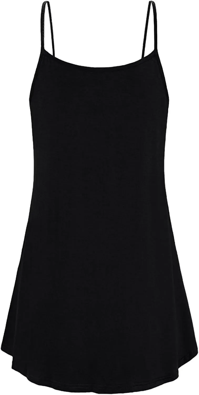 Pop Plus Size Sleeveless Sundress Ladies Swim Summer Boyfriend Crewneck Dress Women's Coloured Comfortable