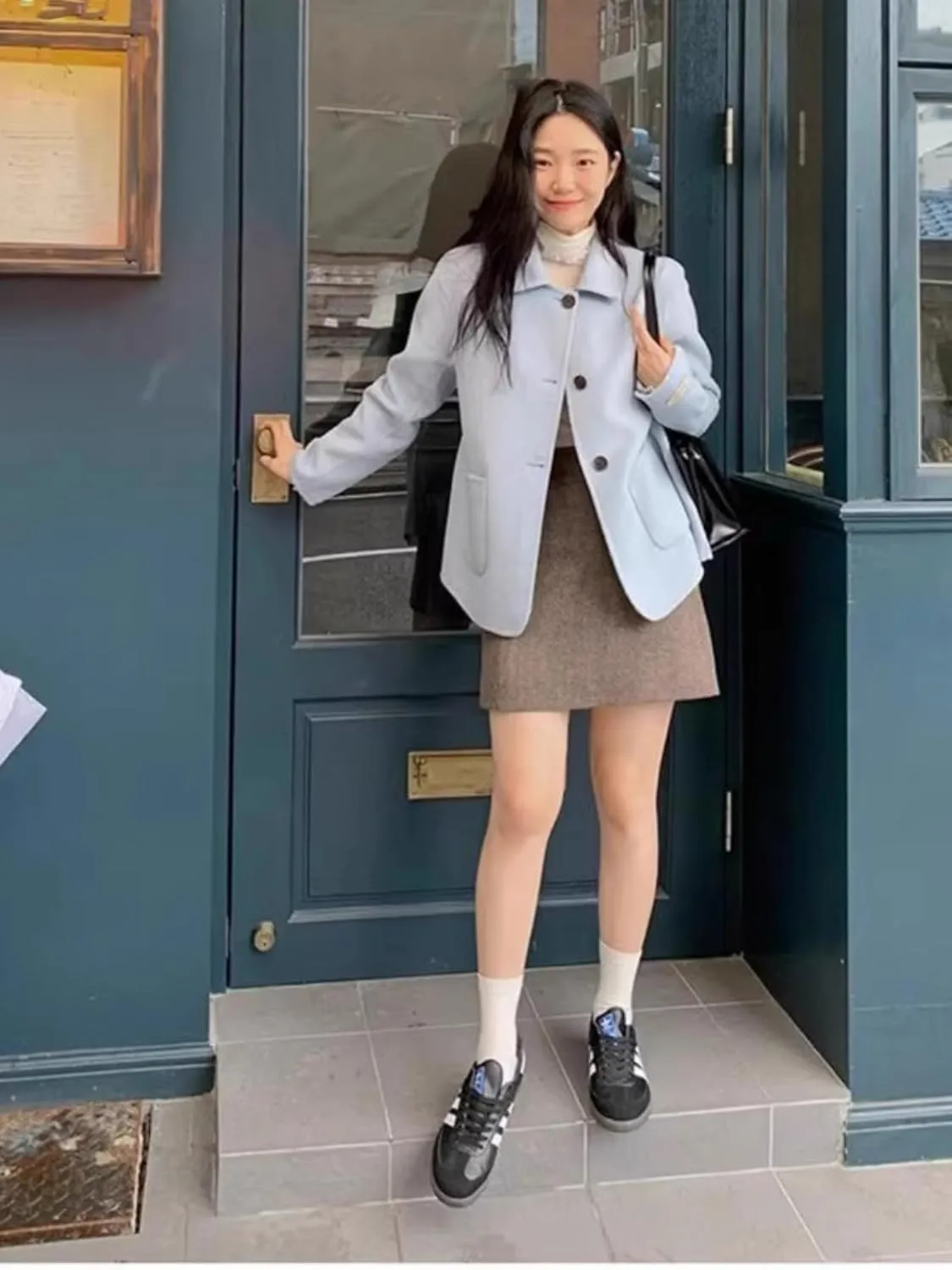 Professional Skirt Female Fall and Winter High-Waisted Short Skirt