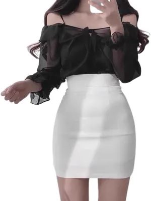 Professional Skirt Female Spring Slim High-Waisted Casual Short Skirt