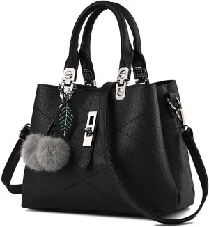Purses and Handbags for Women Utility Top Handle Satchel Tote Bags with 3 Compartments Ladies Crossbody Bags Medium Size
