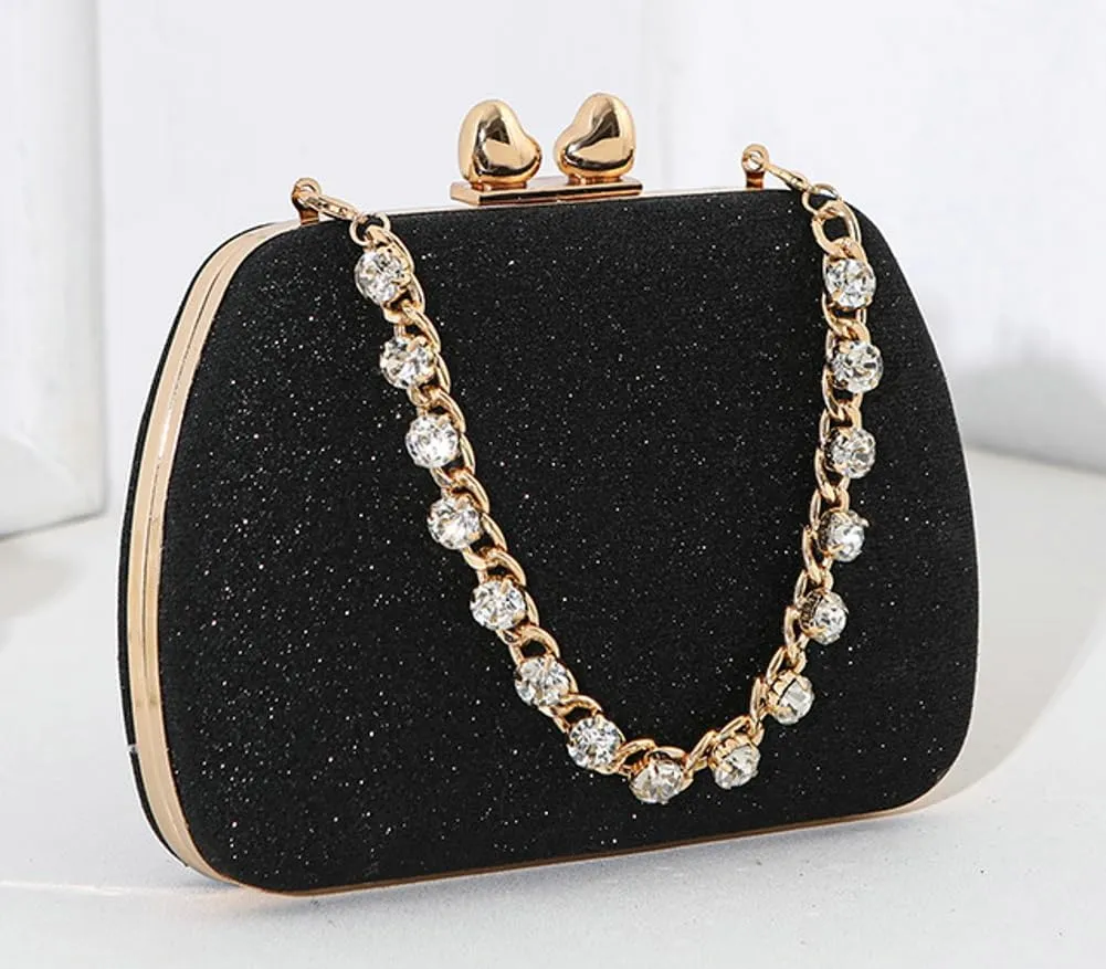 Quilted Clutch Purses for Women Glitter Evening Handbag Wedding Party Ladies Crossbody Square Box Bag 2025
