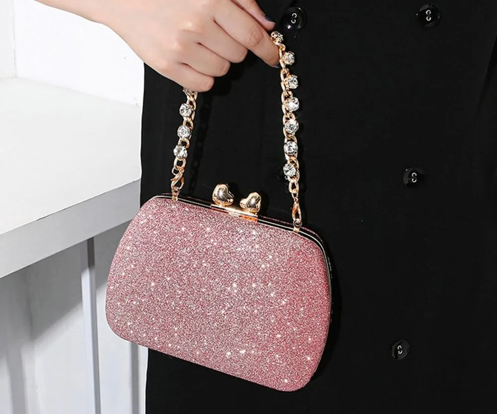 Quilted Clutch Purses for Women Glitter Evening Handbag Wedding Party Ladies Crossbody Square Box Bag 2025