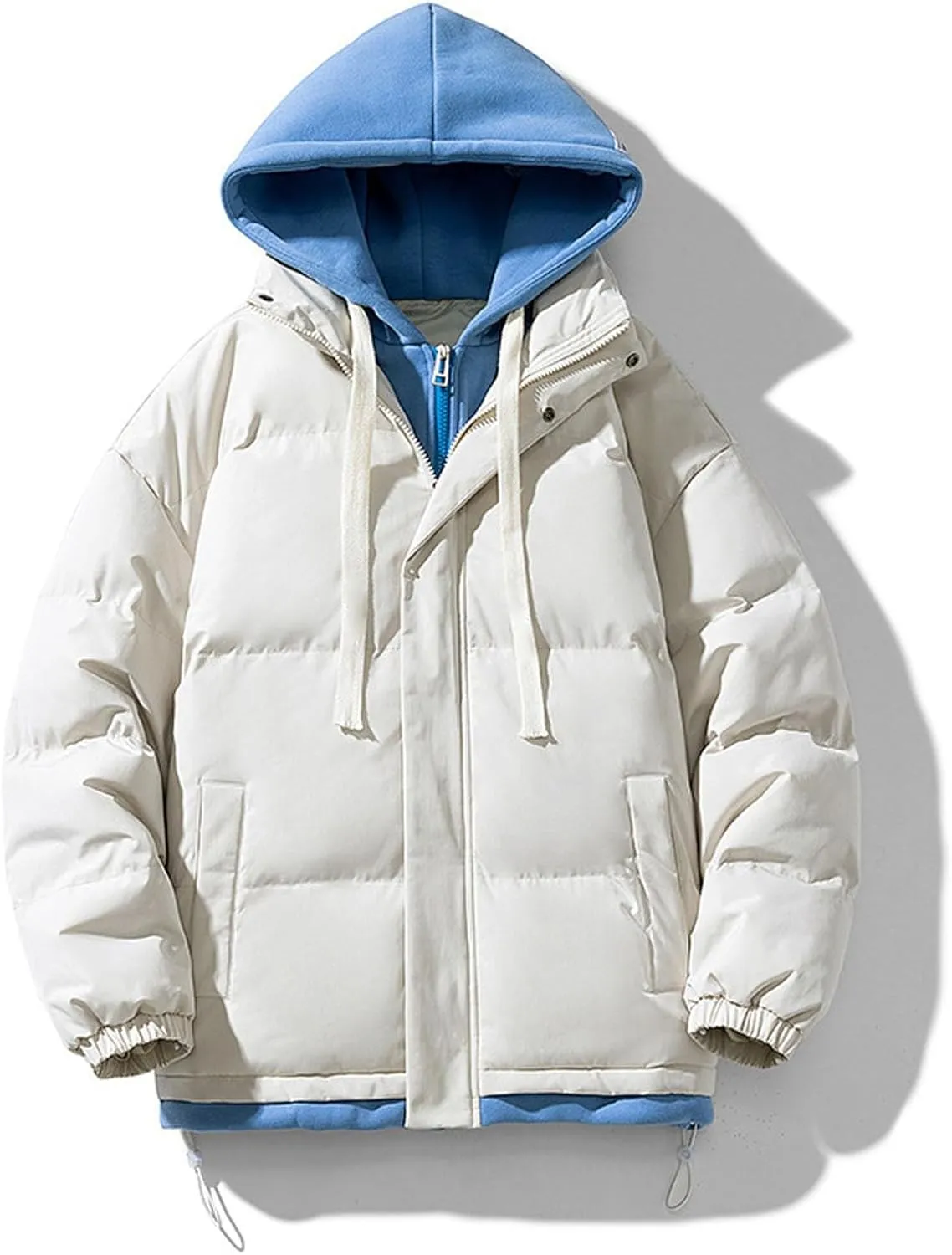 Quilted Puffer Jackets For Women Lightweight Dolman Sleeve Down Coats Y2K Hoodies Lightweight Jackets