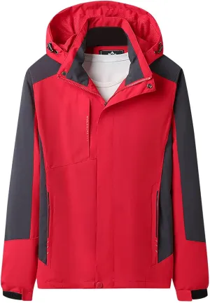 Rain Jacket for Women Waterproof Lightweight Packable Raincoat Zip Up Windbreaker Hiking Travel Coat with Hood