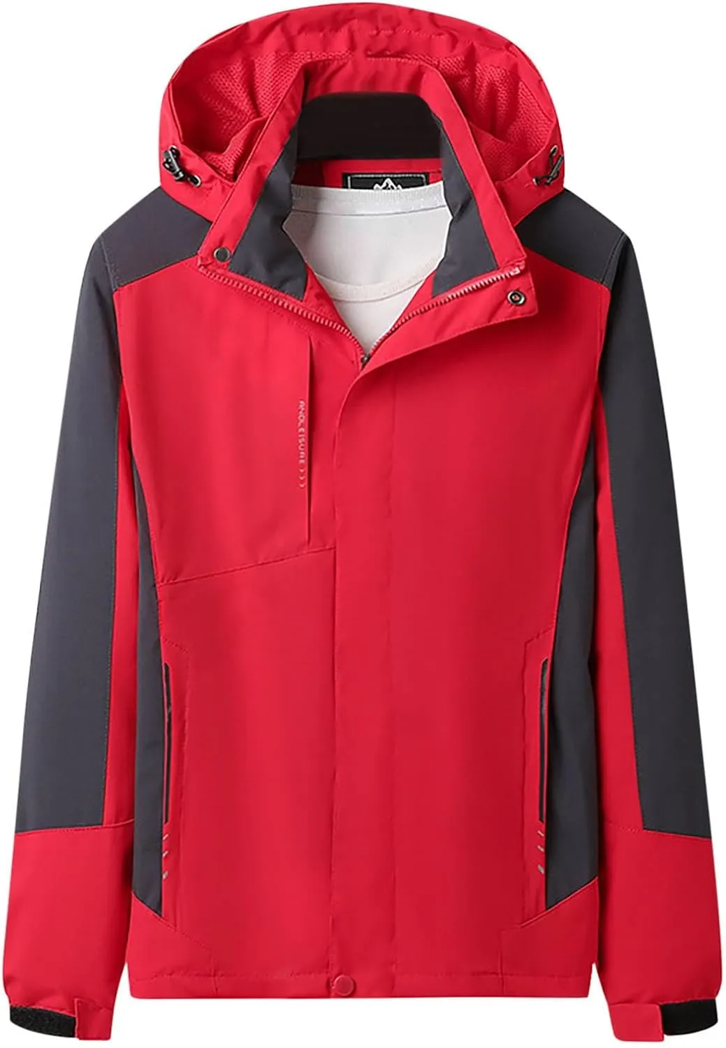 Rain Jacket for Women Waterproof Lightweight Packable Raincoat Zip Up Windbreaker Hiking Travel Coat with Hood