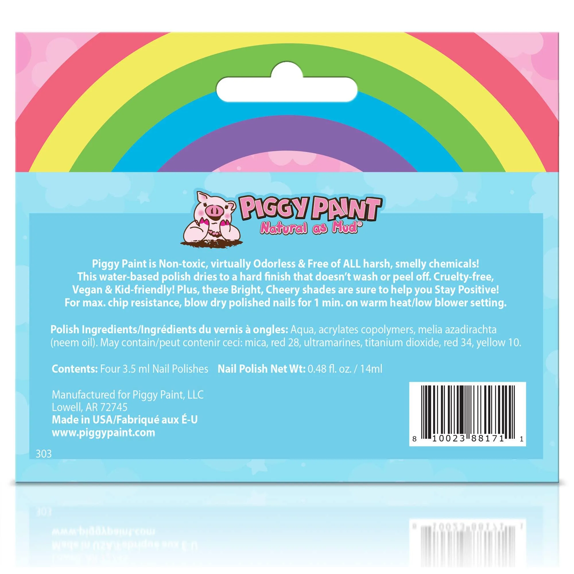 Rainbow Nail Polish Box Set