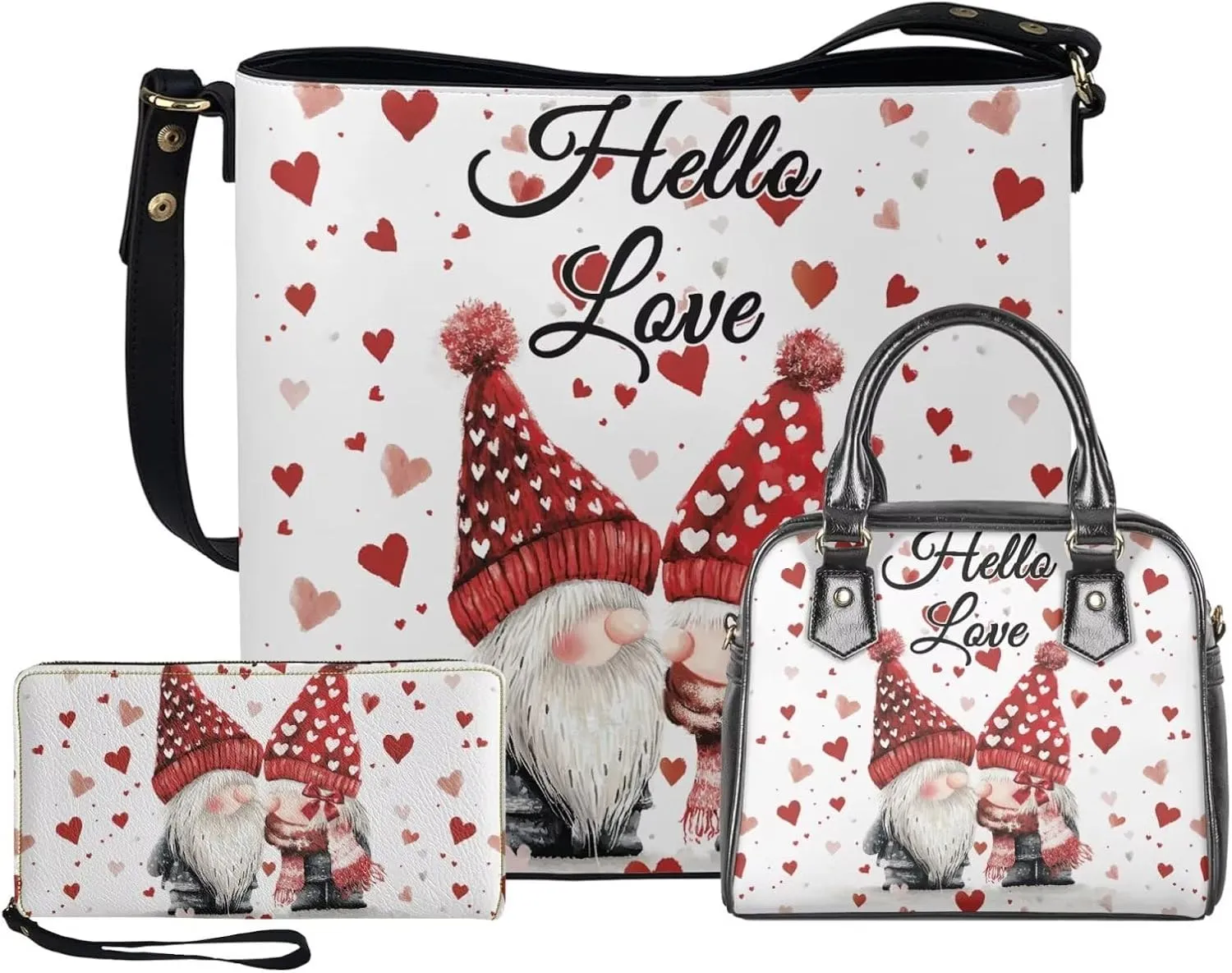 Saddle Purses for Women Hand Strap Wallet Large Saddle Bags Set of 3