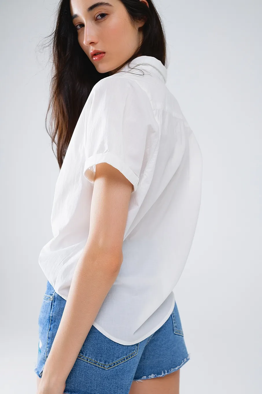 Short Sleeve Relaxed Button Up Shirt