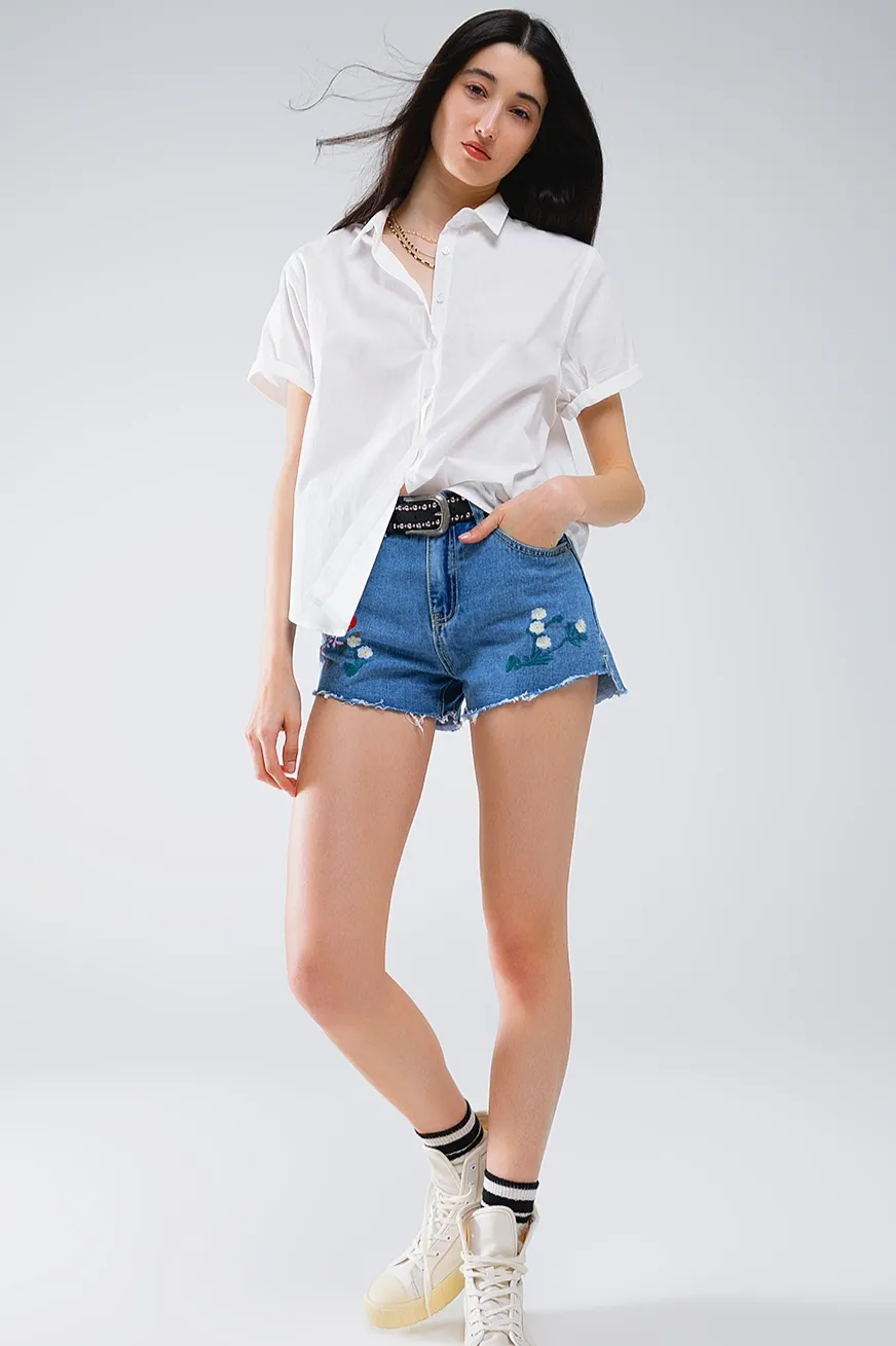 Short Sleeve Relaxed Button Up Shirt