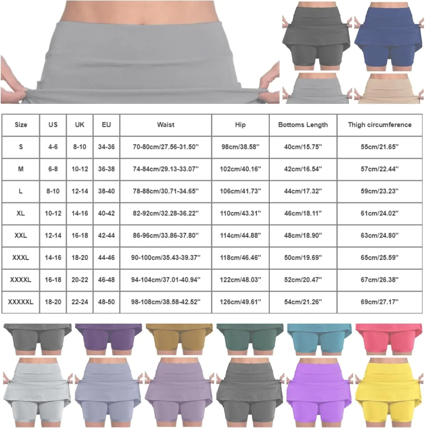 Skorts for Women Plus Size Dressy Casual Athletic Golf Tennis Short Skirts 2025 Summer Skort with Pockets