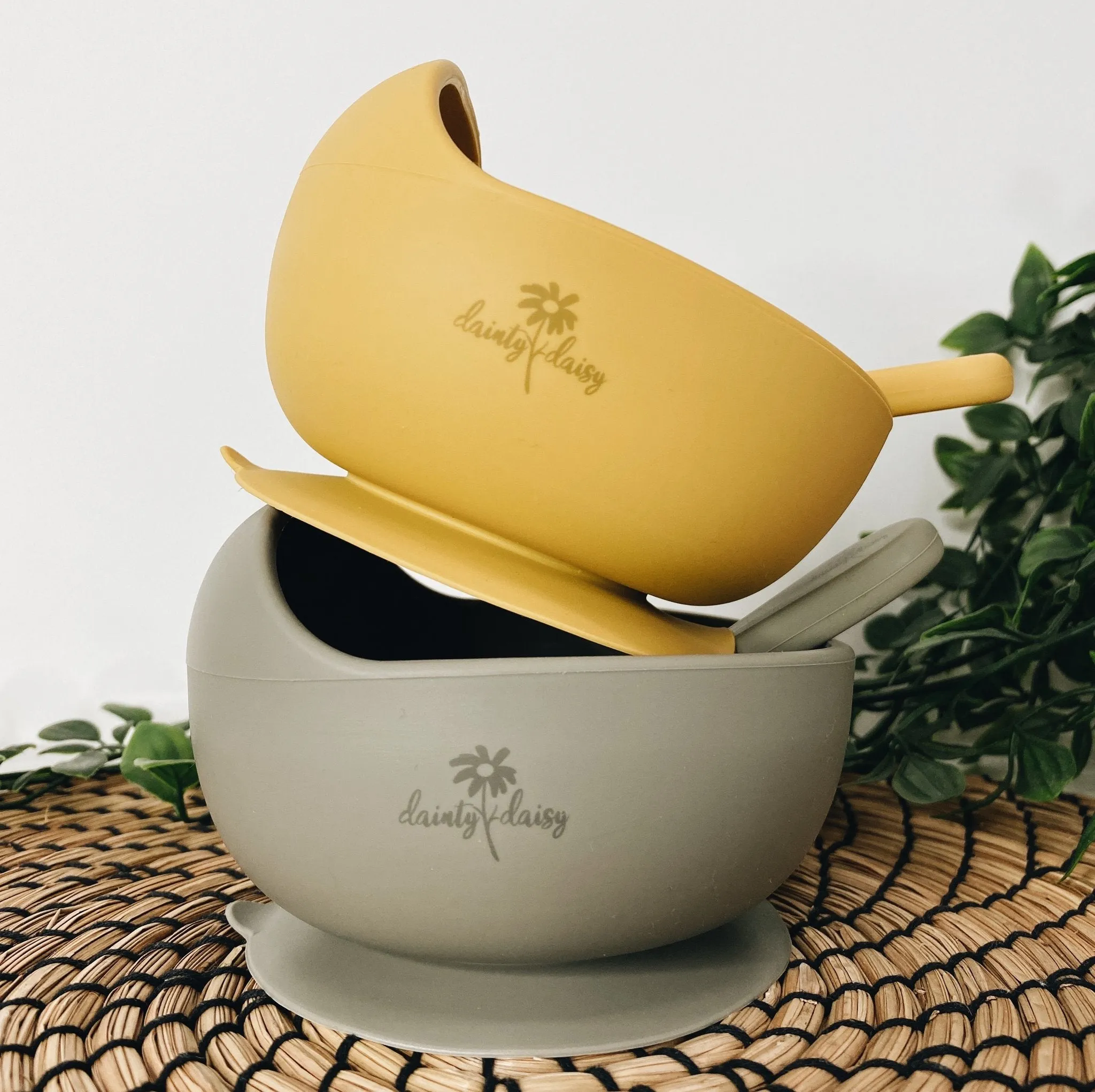 Stickie Bowl & Spoon Set - Sage