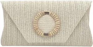 Straw Clutch Purses for Women Envelope Evening Clutch Handbags Vintage Summer Straw Beach Bag for Wedding Party 2025