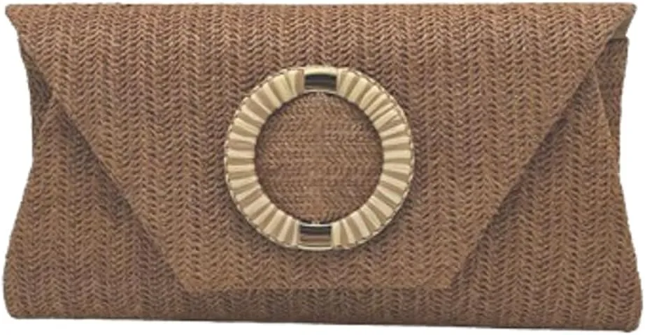 Straw Clutch Purses for Women Envelope Evening Clutch Handbags Vintage Summer Straw Beach Bag for Wedding Party 2025