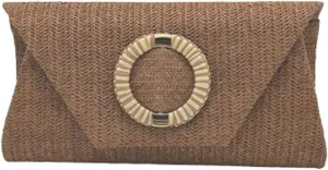 Straw Clutch Purses for Women Envelope Evening Clutch Handbags Vintage Summer Straw Beach Bag for Wedding Party 2025