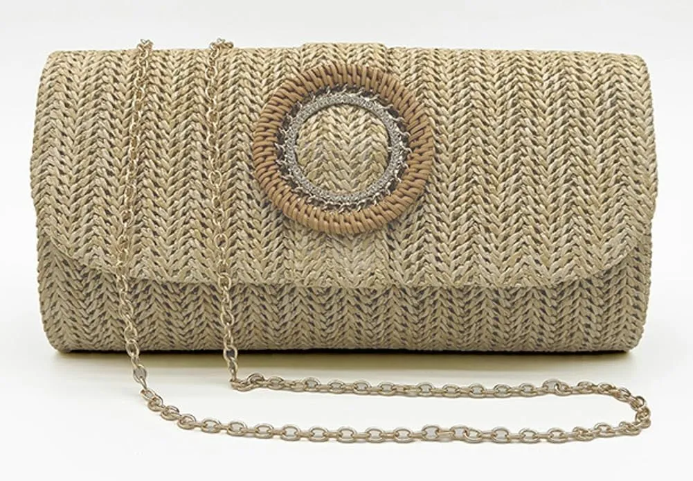 Straw Clutch Purses for Women Vintage Summer Straw Beach Bag Envelope Evening Clutch Handbags for Wedding Party 2025