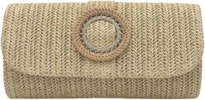Straw Clutch Purses for Women Vintage Summer Straw Beach Bag Envelope Evening Clutch Handbags for Wedding Party 2025