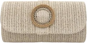 Straw Clutch Purses for Women Vintage Summer Straw Beach Bag Envelope Evening Clutch Handbags for Wedding Party 2025