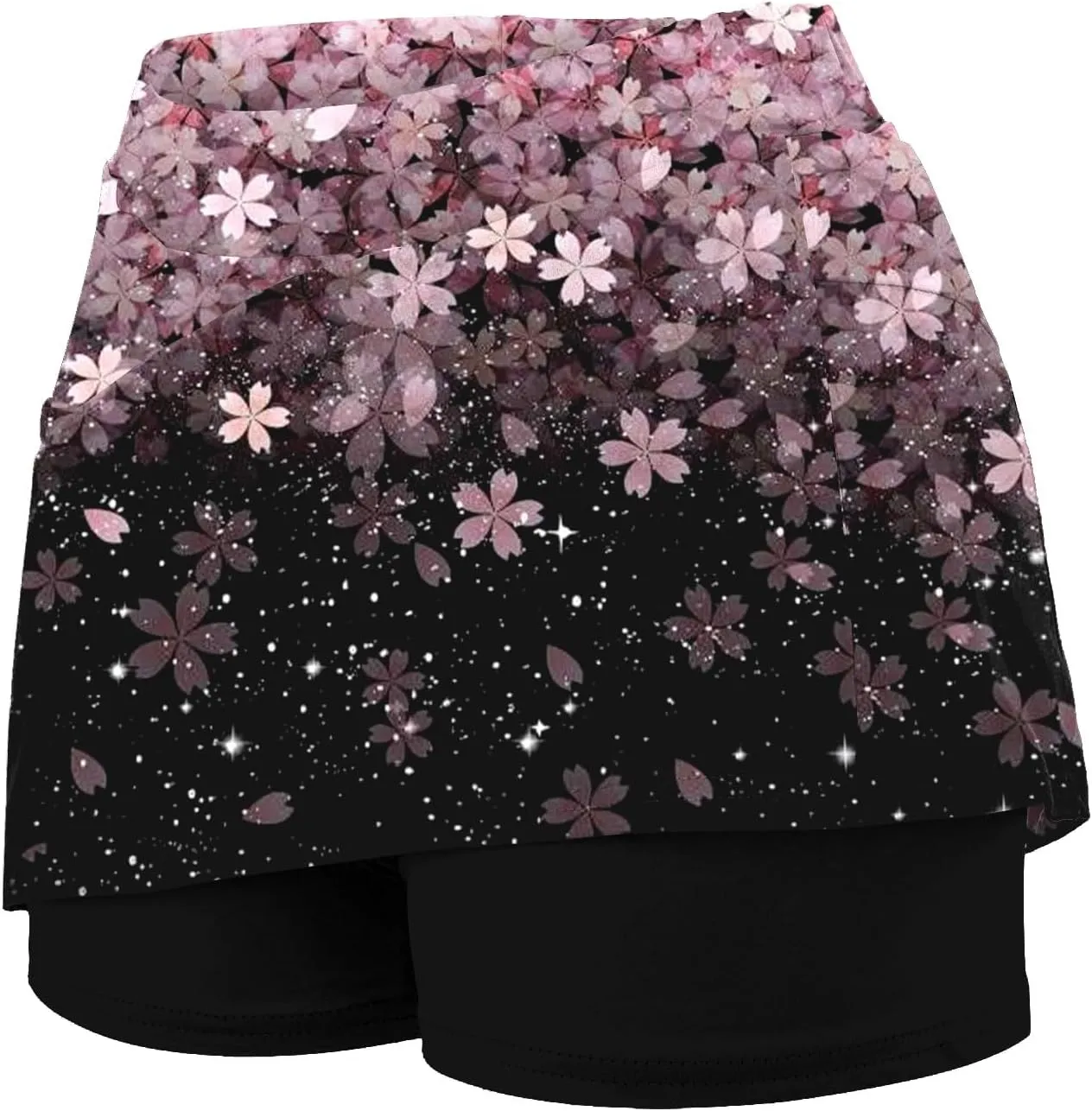 Summer Skirt Shorts for Women Plus Size Skort for Women Ladies Culottes Athletic Skirts with Pockets Tummy Control