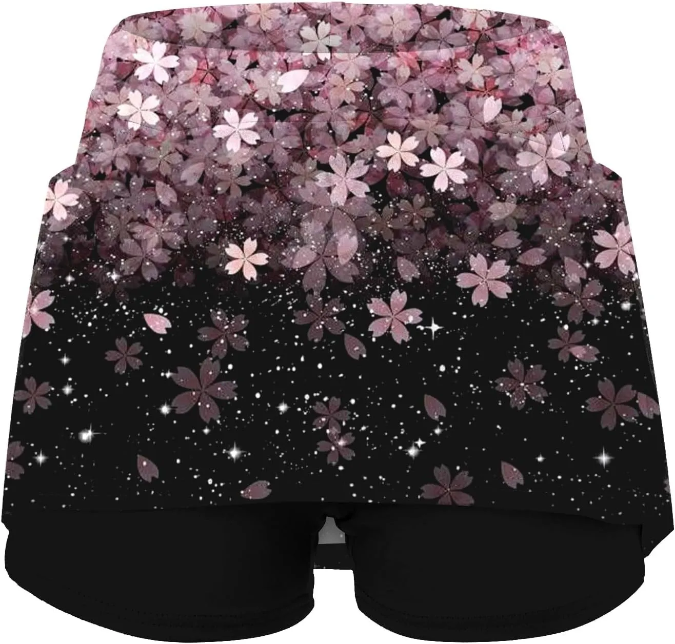Summer Skirt Shorts for Women Plus Size Skort for Women Ladies Culottes Athletic Skirts with Pockets Tummy Control