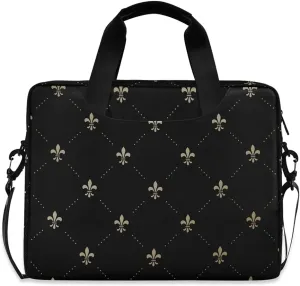 susiyo Fleur De Lis Retro French Lily Laptop Bag 15.7 inch Briefcases for Adults Shoulder Carrying Case for Office Travel