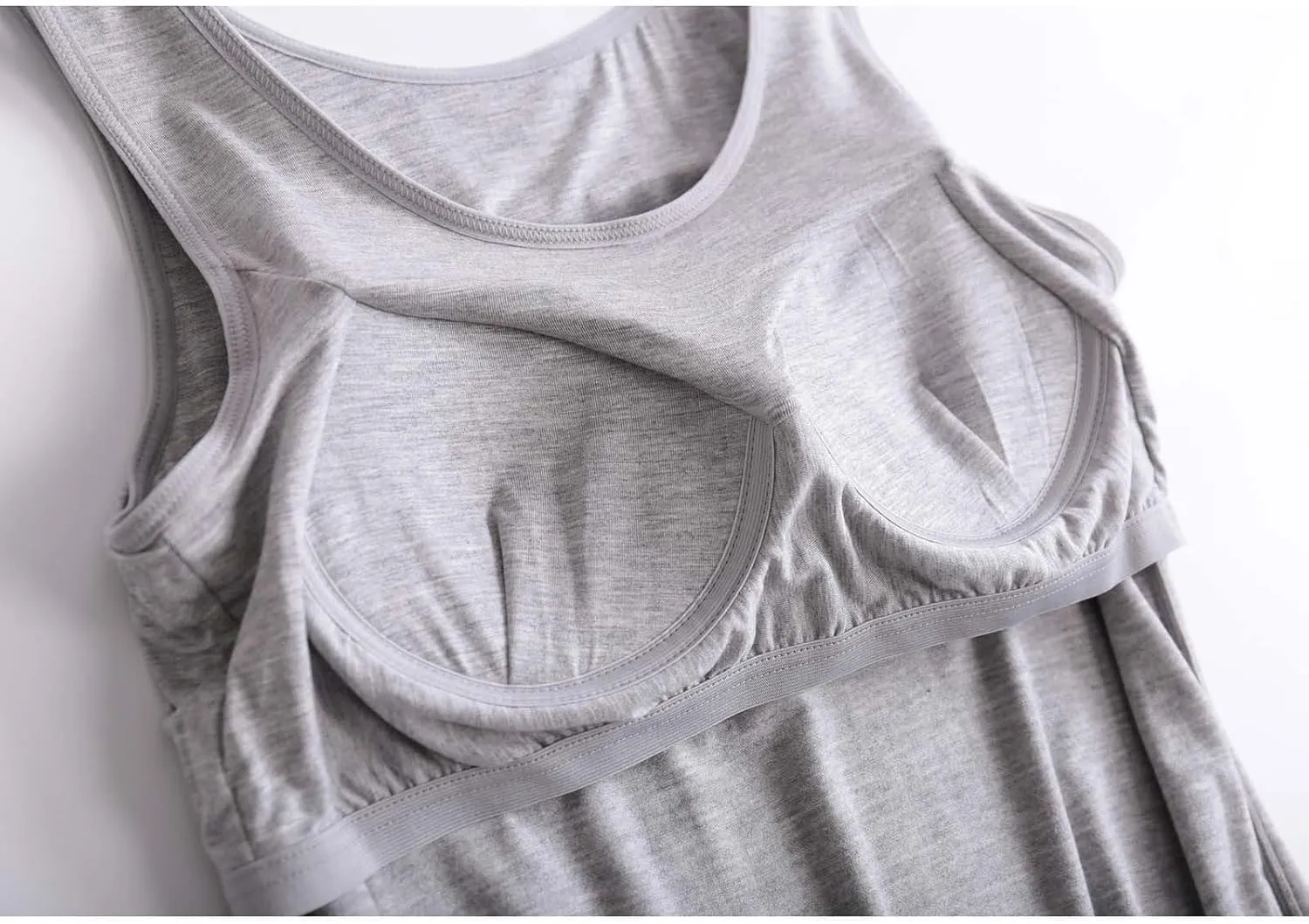 Tank Top for Women with Built in Bra Spaghetti Strap Workout Yoga Camisole Tops Basic Padded Tank Tops Summer Clothes